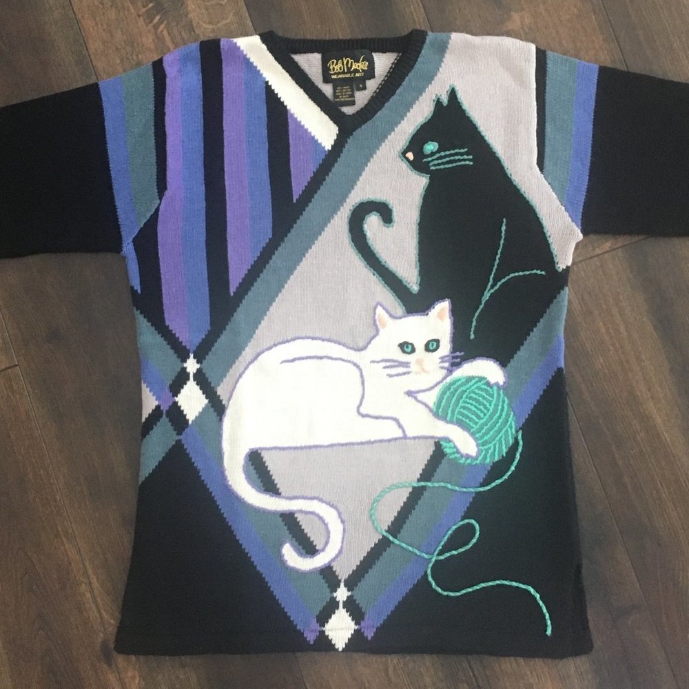 Bob Mackie Cat Sweater